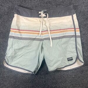 Ezekiel All We Have Is Now‎ Board Shorts Mens 36x7.5 Multicolor Striped Swimwear